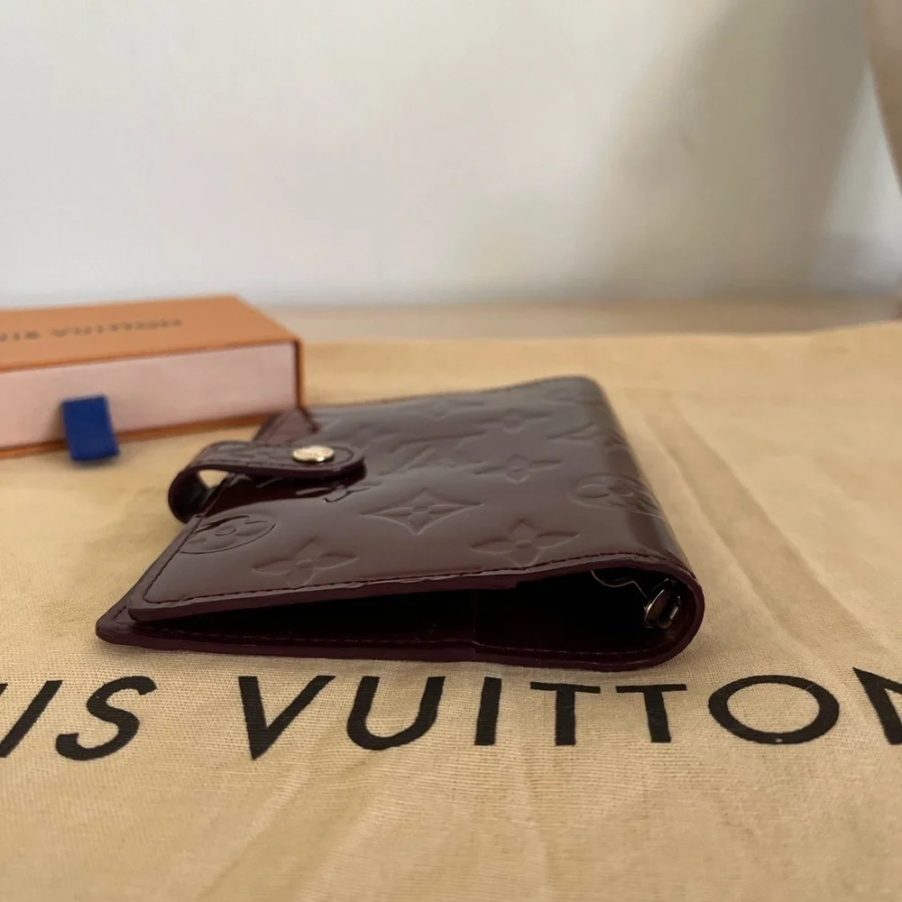 Louis Vuitton Verni Agenda PM Burgundy EUC 2010